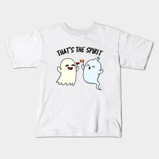 That's The Spirit Cute Ghost Pun Kids T-Shirt